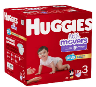 PAÑALES HUGGIES SIZE 3 LITTLE MOVERS PLUS 204UND