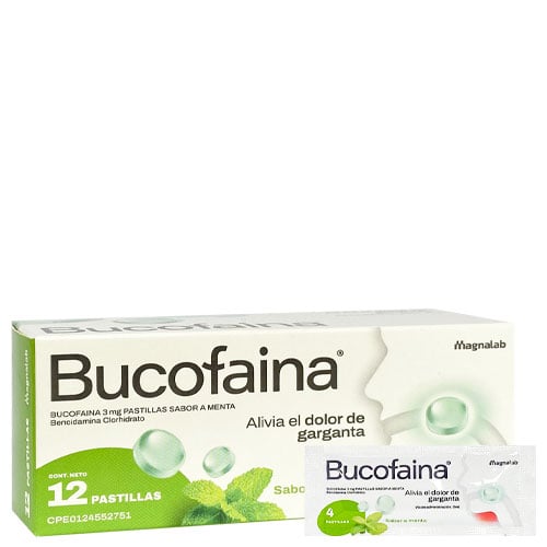 BUCOFAINA 3MG X 12TABL MENTA MAGNALAB