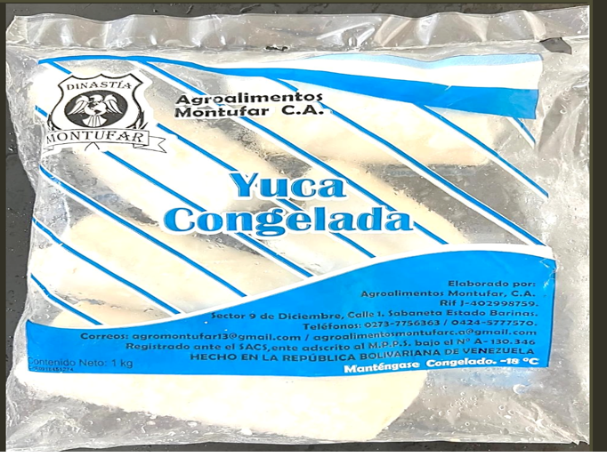 YUCA CONGELADA MONTUFAR 1 KILO