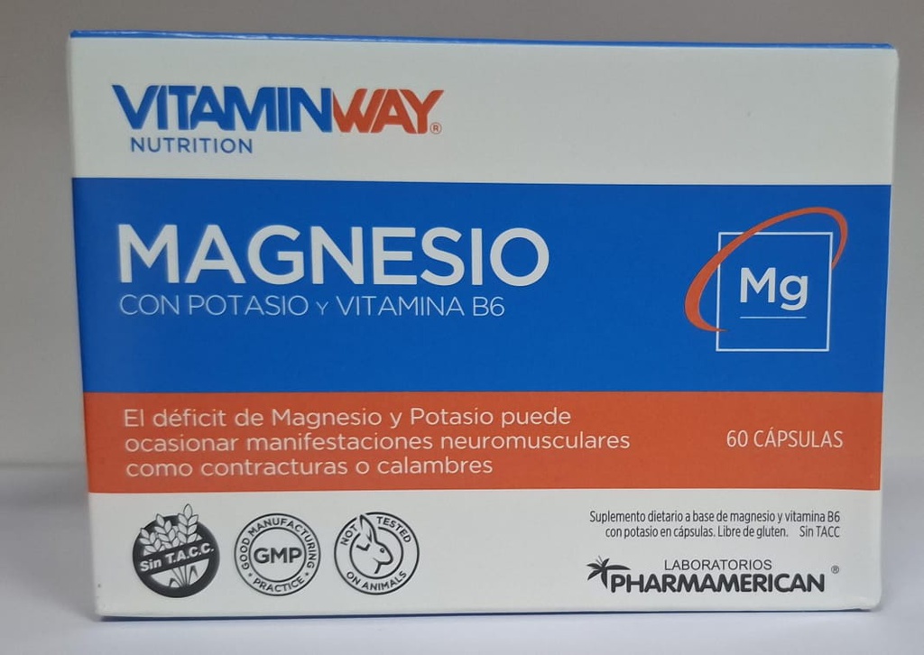MAGNESIO POT VIT B6 X 60CAPS PHARMAMERICAN