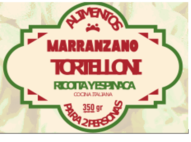 PASTA TORTELLONI MARRANZANO 350 GR RICOT Y ESPIN