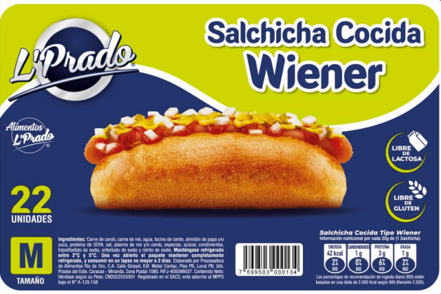 SALCHICHAS L PRADO 440GR WIENER