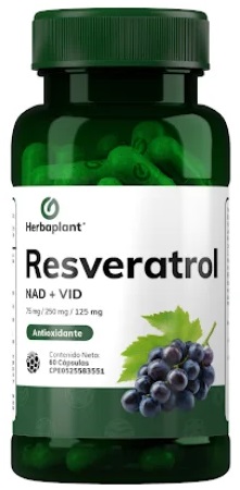 RESVERATROL NAD VITD 75MG 250MG 125MG X 60CAP HERBAPLANT
