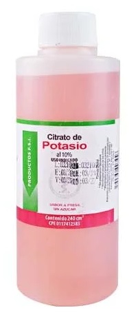 CITRATO DE POTASIO 10% X 240ML FRESA FSI