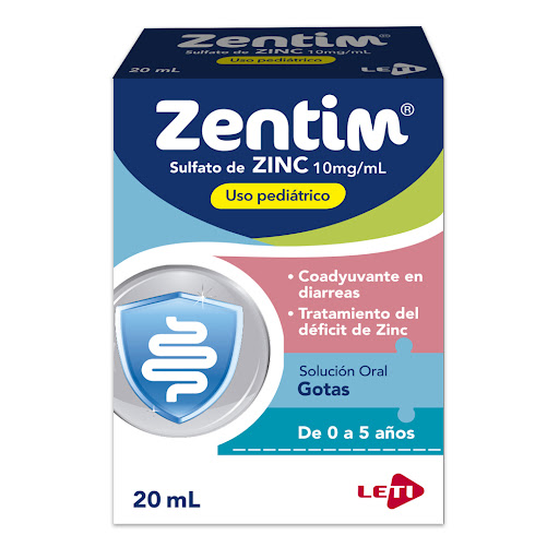 ZENTIM PED GOTAS 10MG X 20ML SULF ZINC LETI
