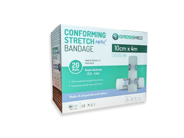 VENDA ELASTICA MAX 10CM X 4M X 1UND BLANCA GROSSMED