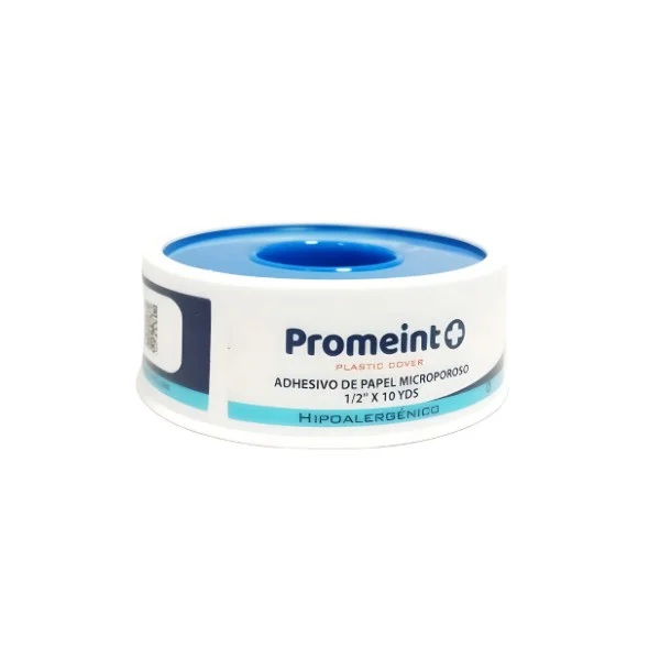 ADHESIVO MICROPORE 1/2 X 10YDS X 1UND PAPEL PROMEINT