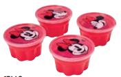 MOLDE P/GELATINA PLASUTIL 4PZAS 150ML MINNIE ROJA