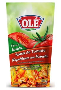 SALSA OLE 300GR NAPOLITANA TOCINETA POUCH