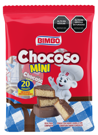 PANQUE BIMBO 400GR CHOSOCO MINI 20UND