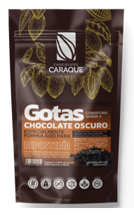 GOTAS DE CHOCOLATE CARAQUE 500GR OSCURO