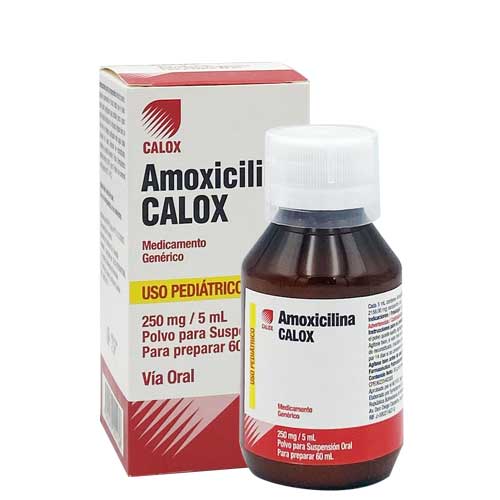 AMOXICILINA PED 250MG /5ML X 60ML SUSP CALOX