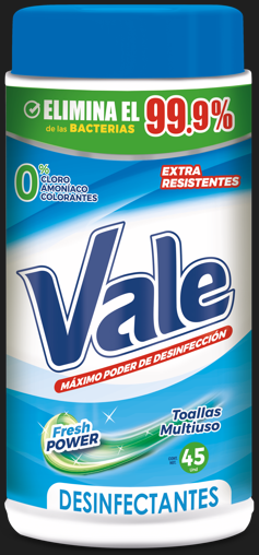 TOALLAS DESINFEC VALE 45UND FRESH POWER