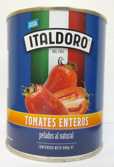 TOMATE ITALDORO 800GR PELADO