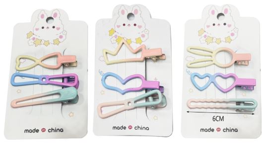 GANCHITO PARA CABELLO 3PCS ARCOIRIS