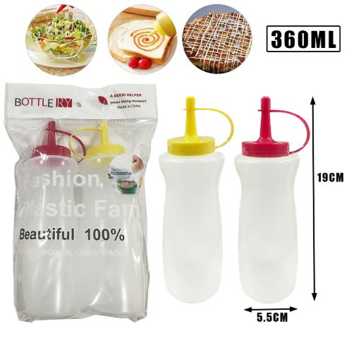 DISPENSADOR DE SALSAS 2PCS 360ML