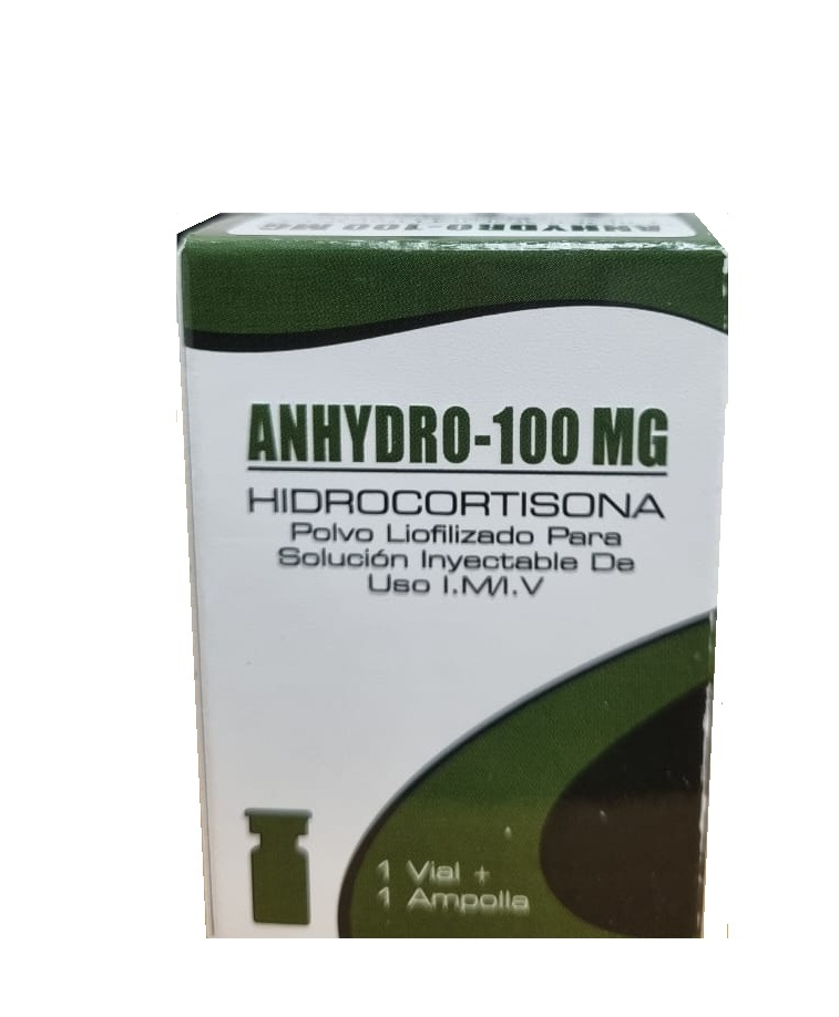 ANHYDRO 100MG X 1VIAL HIROCORTISONA POLV SOL IM IV BC GROUPPOLV SOL