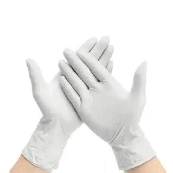 GUANTES DE LATEX 100UNDS M BLANCO VIPSALUD