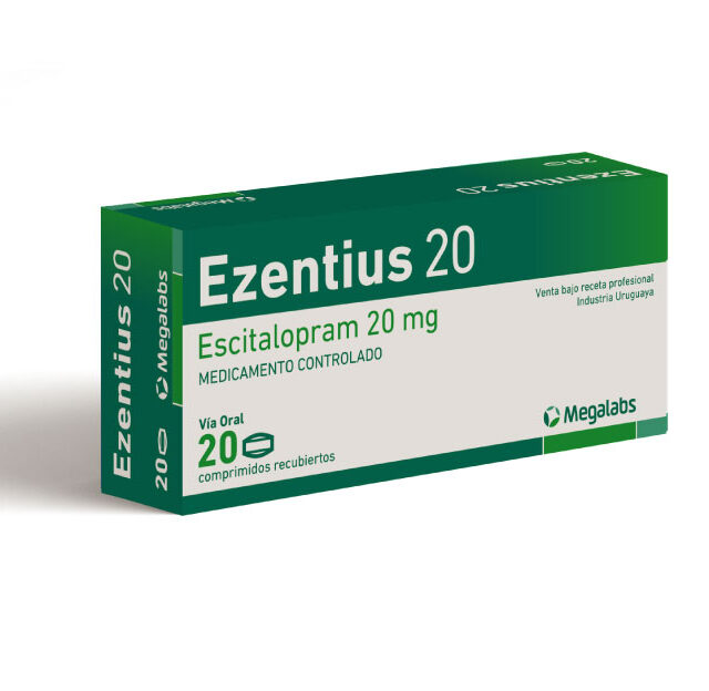 EZENTIUS 20MG X 20COMP ESCITALOPRAM MEGALABS