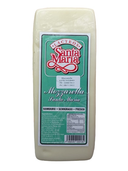 QUESO SANTA MARIA MOZZARELLA X KG
