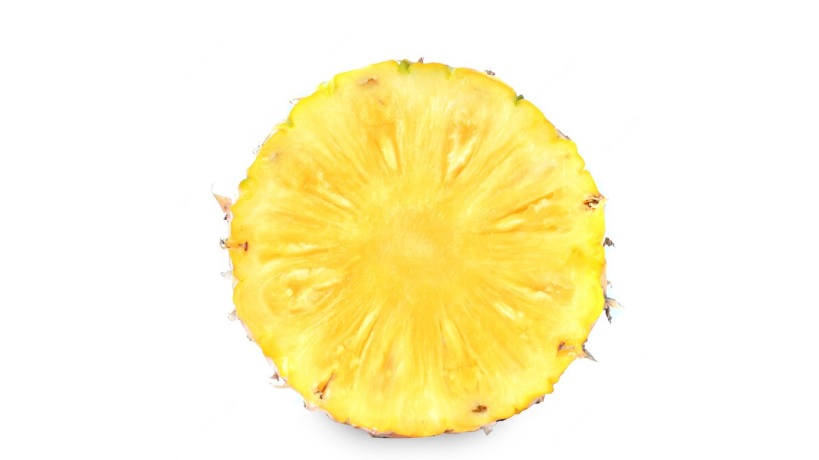 PINA REBANADA EN BANDEJA