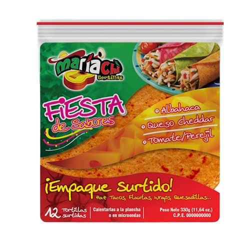 TORTILLA MARIACHI 330GR FIESTAS SABORES