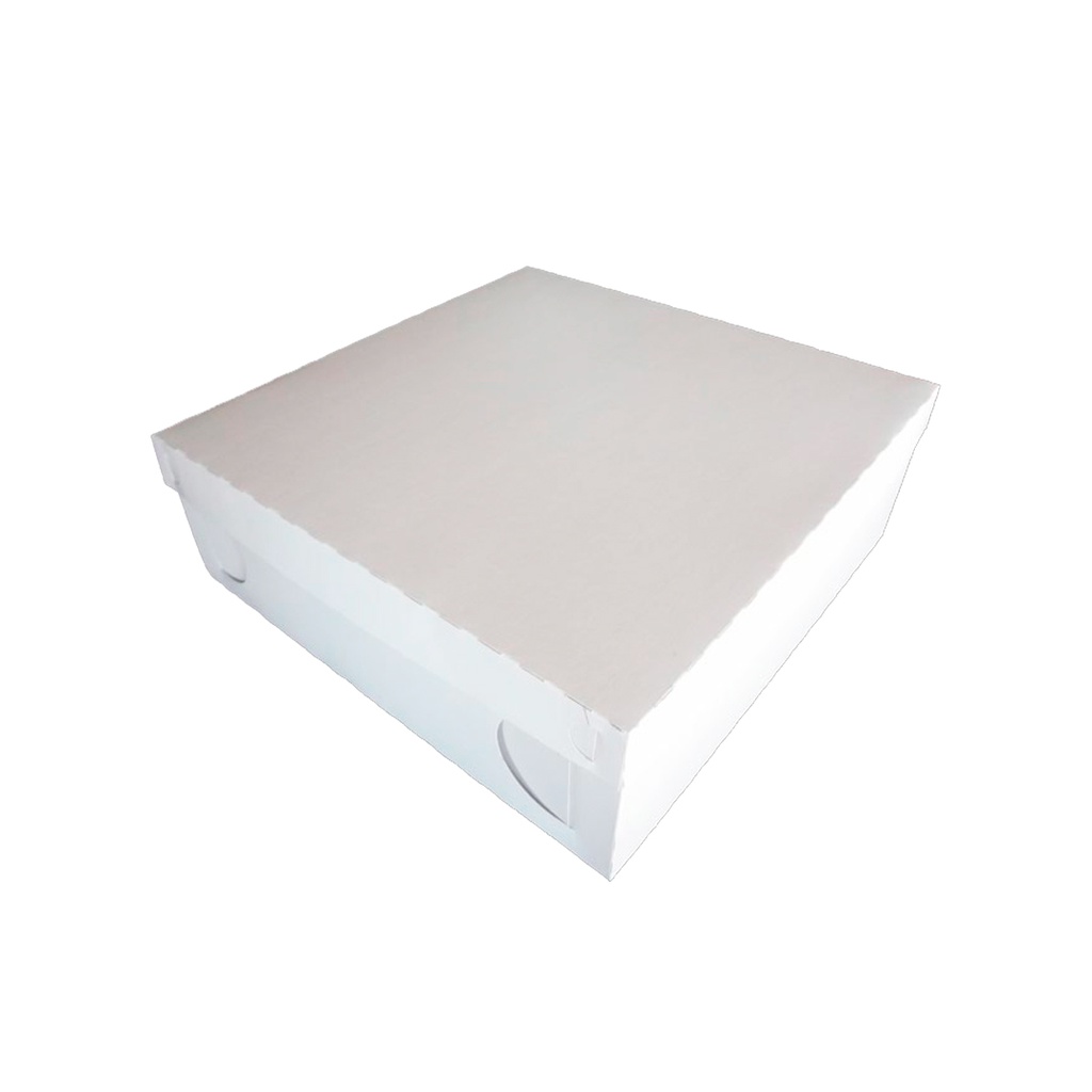 CAJA PARA TORTA C/CORAZONES  30X30 X10CM