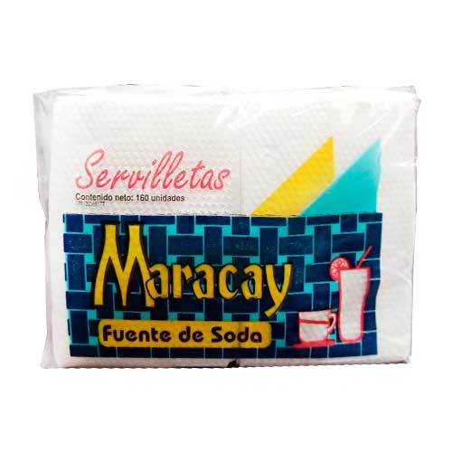 SERVILLETAS MARACAY 160UN FUENTE SODA