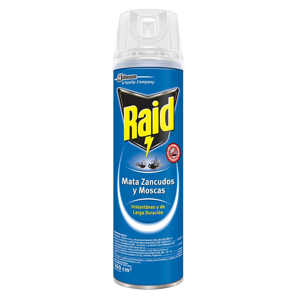 INSECTICIDA RAID 360CC ARSL  ZANC/MOS