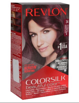 TINTE REVLON 34 BORGOÑA OSCURO KERATINA