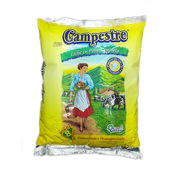 LECHE POLVO CAMPESTRE 1 KG COMP BOL