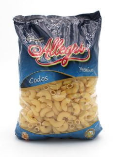 PASTA ALLEGRI 1KG CODOS