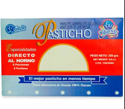 PASTICHO EDUARDO 250GR AL HORNO