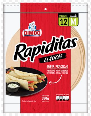 TORTILLA BIMBO 330GR DE TRIGO