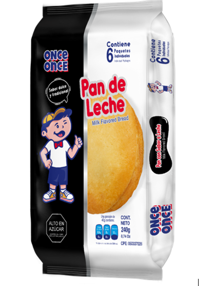 PAN DE LECHE ONCE ONCE 6X240GR