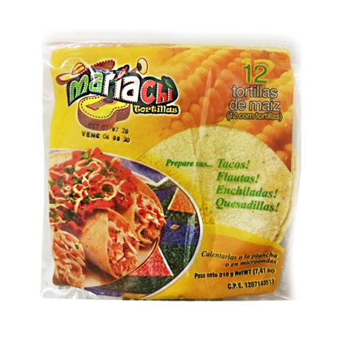 TORTILLA MARIACHI 210GR MAIZ 12UND