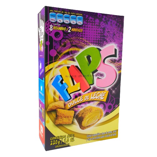 CEREAL FLIPS 220GR DULCE DE LECHE