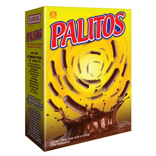 PALITOS DANIBISK 240GR EST CHOCOLATE