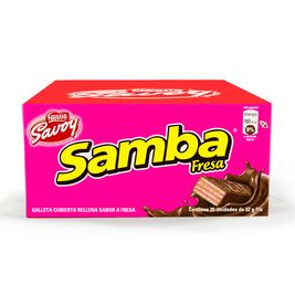 GALLETA SAMBA 32GR FRESA X20UND