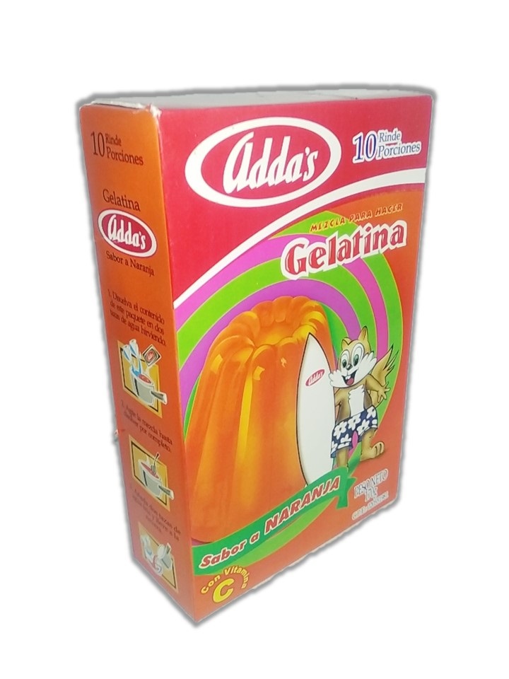 GELATINA ADDAS 170GR NARANJA