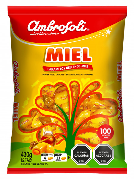 CARAMELOS AMBROSOLI 110GR MIEL