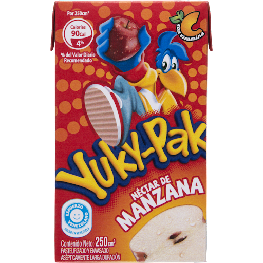 JUGO YUKYPAK 250ML MANZANA 