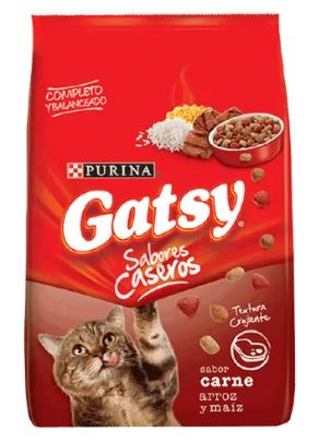 ALIMENTO P/GATO GATSY 1KG CARNE ARROZ MAIZ