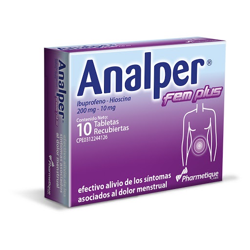 ANALPER FEM PLUS  200MG 10MGX10TAB LA SANTE