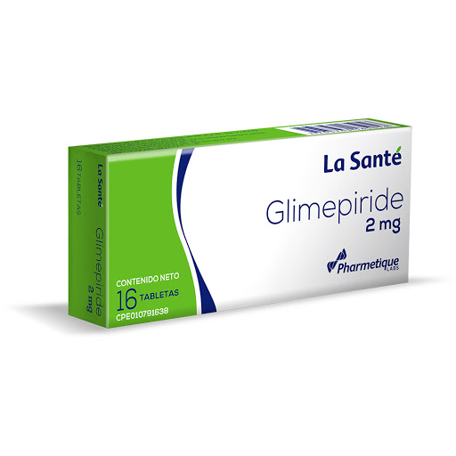 GLIMEPIRIDE 2MG X 16 TABLETAS LA SANTE