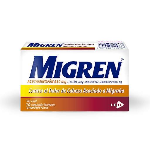 MIGREN 650/50/1MG X 10COMP LETI