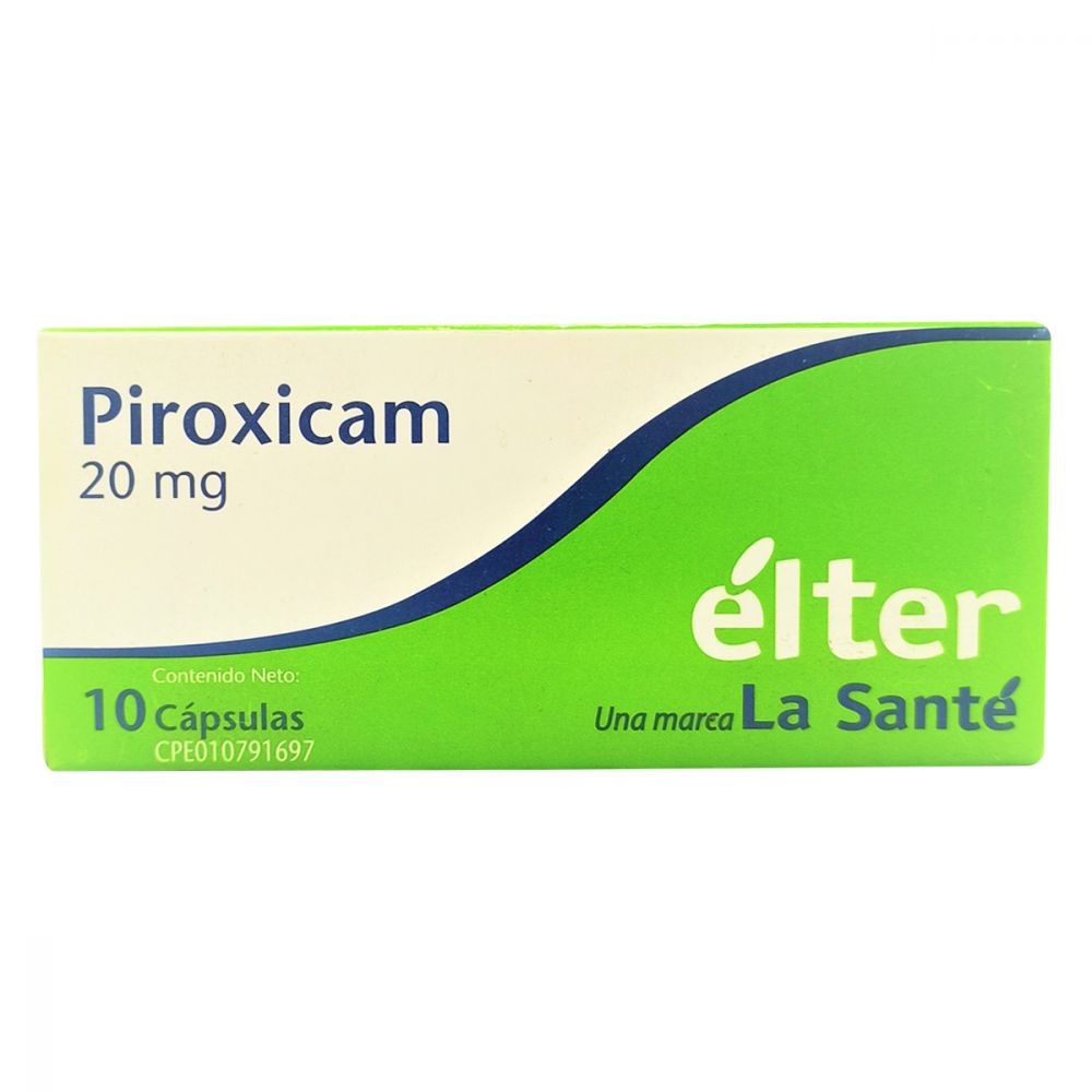 PIROXICAM 20MG X 10 CAP LA SANTE 