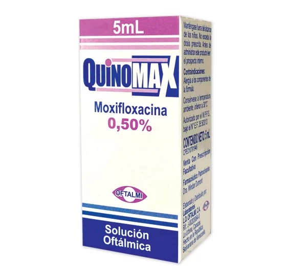 QUINOMAX  SOLUC OFT 0,50% X 5ML OFTALMI