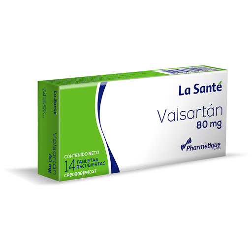 VALSARTAN 80MG X14 TABLETAS LA SANTE
