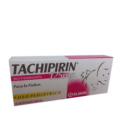 TACHIPIRIN PED 125MG X 6SUPOS ACETAMINOFEN ELMOR